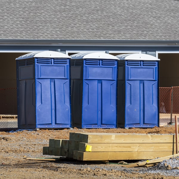 how can i report damages or issues with the portable restrooms during my rental period in Pampa TX